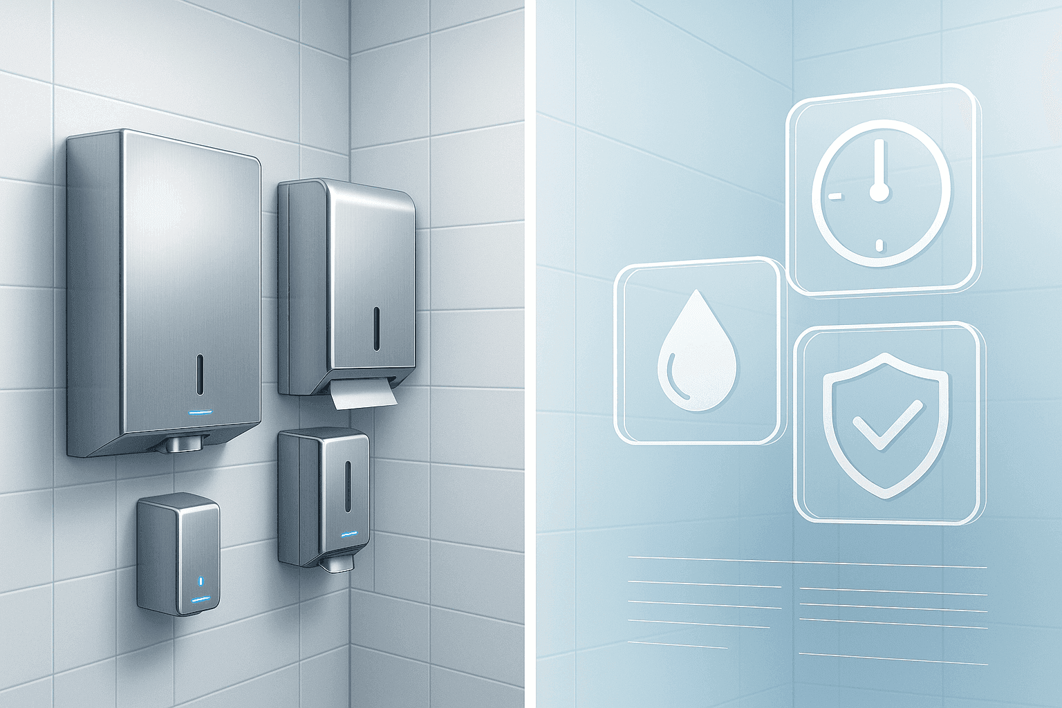 Professionelle Reinigung und Desinfektion von Hygieneprodukten in öffentlichen Bereichen